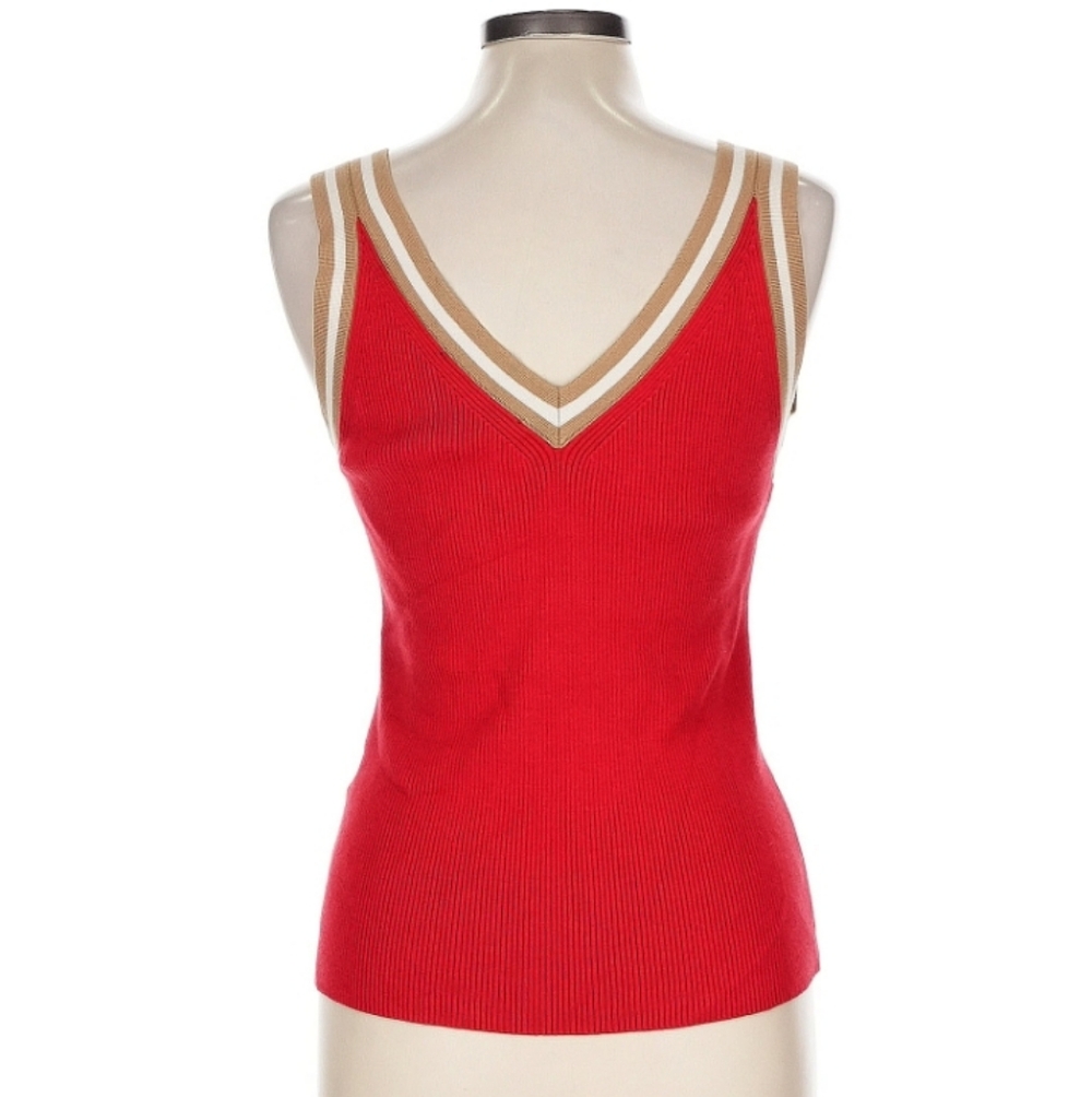 Tommy Hilfiger Red Knit Top Large - Picture 3 of 3